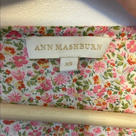 ANN MASHBURN Liberty of London Floral Pink Blouse - Picture 2 of 8